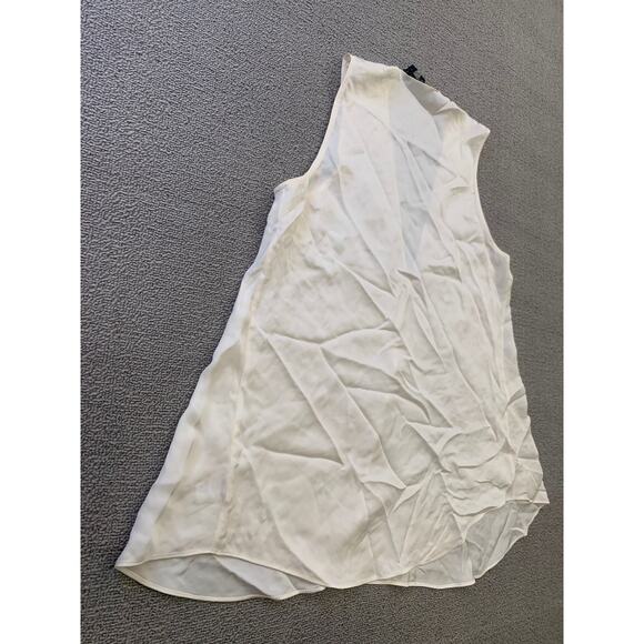 Theory Women's Medium White Cream Top Blouse Sleeveless V Neck - Picture 10 of 10